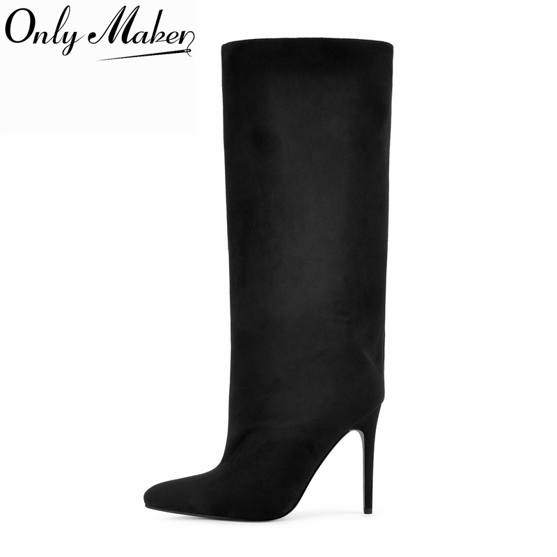 Women'S Shoes Wide Width - Ботинки Onlymaker черные из искусственной замши,