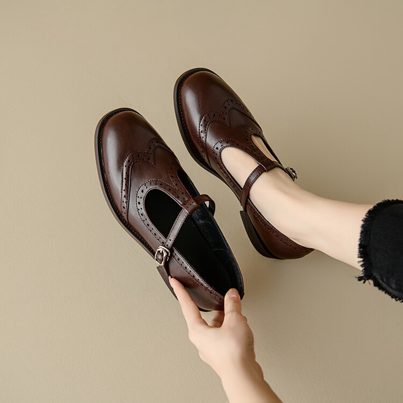 Shoes Women Pumps - Туфли-лодочки женские с круглым носком, спилок,