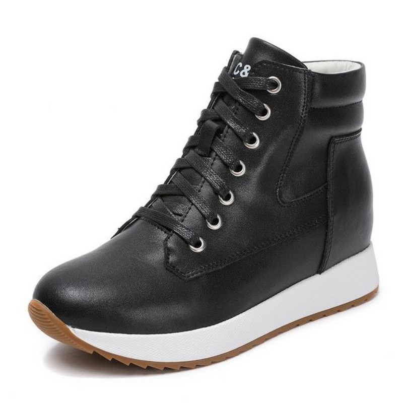 Platform Sneakers Chunky - Женские ботильоны из натуральной кожи 7