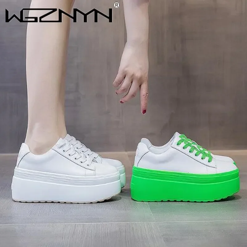Platform Sneakers Chunky - Роскошные осенние женские повседневные туфли из