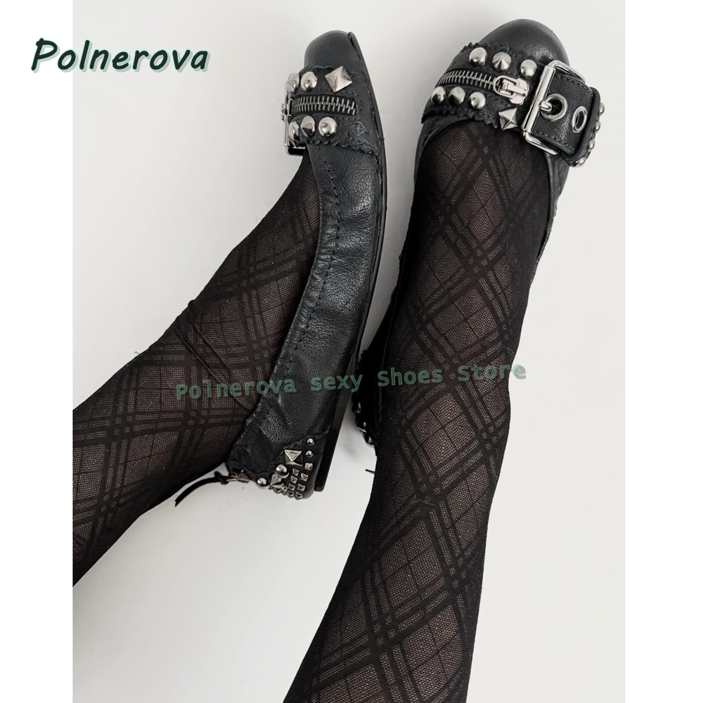 Туфли Мэри Джейн с заклепками  – обзор и цена Shoes Women Pumps