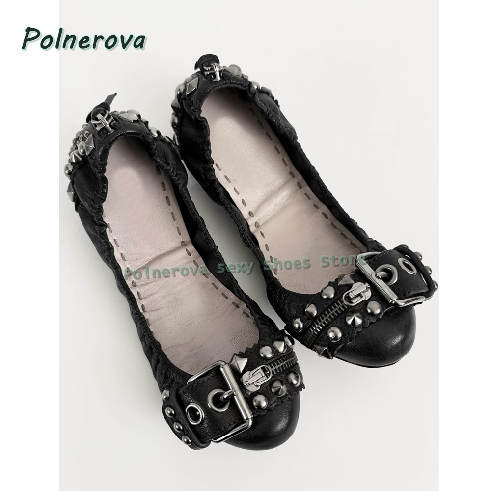 Туфли Мэри Джейн с заклепками  – обзор и цена Shoes Women Pumps